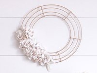 Crafts Unleashed Plaster Flower Wreath